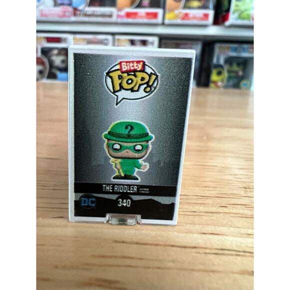 BITTY Riddler Batman Forever Funko Pop #340 Movies DC Comics Detective Carrey - Picture 2 of 6